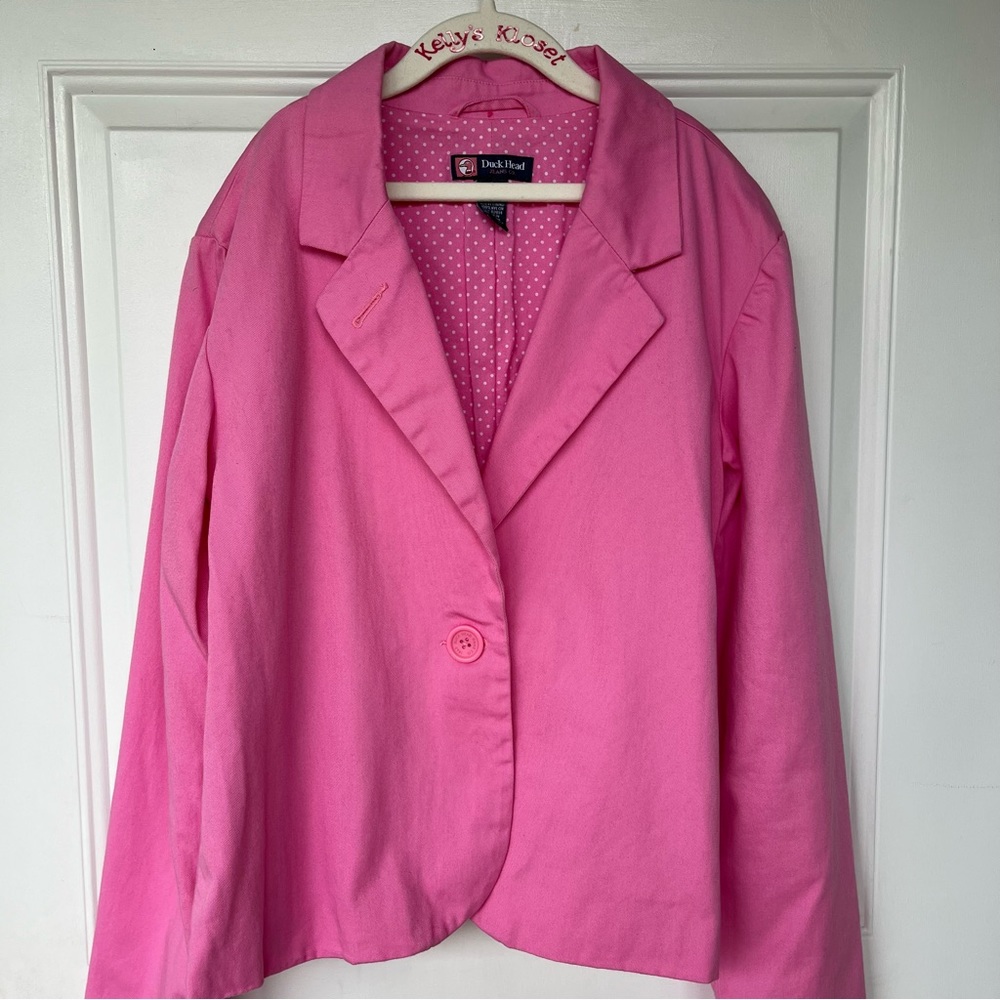 •Duck Head Jeans‎• Girl’s Twill One Button Blazer - Size Large